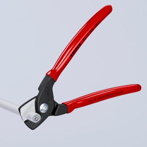 Knipex StepCut Cable Shears Plastic Coated Burnished 160mm 95 11 160